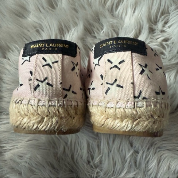 YSL SAINT LAURENT Pink Star Fun Espadrilles Size 37 (7) - Picture 6 of 10